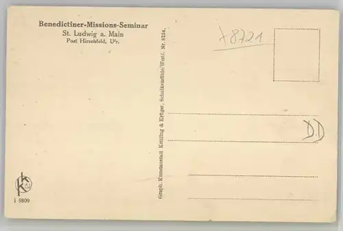 Schweinfurt St. Ludwig a. Main Benedictiner-Missions-Seminar *