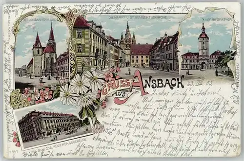 we14896 Ansbach Mittelfranken Ansbach  x Kategorie. Ansbach Alte Ansichtskarten