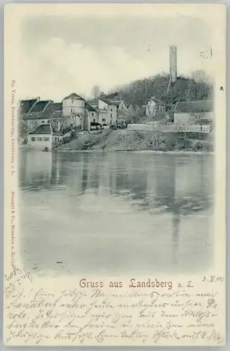 Landsberg Lech Reliefkarte x