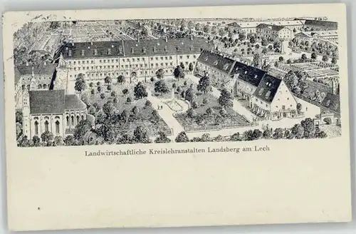 Landsberg Lech Landsberg Lech Kuenstlerkarte Lehranstalt x / Landsberg am Lech /Landsberg Lech LKR