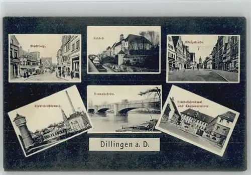 Dillingen Donau Elektrizitaetswerk Koenigstrasse Stadtberg x