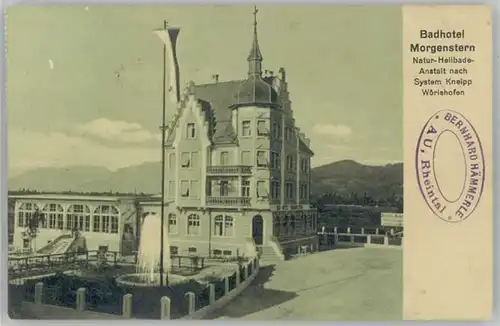 Bad Woerishofen Badhotel Morgenstrern x 1890-1920