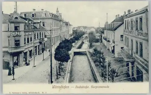 Bad Woerishofen Bachstrasse Kurpromenade x 1912