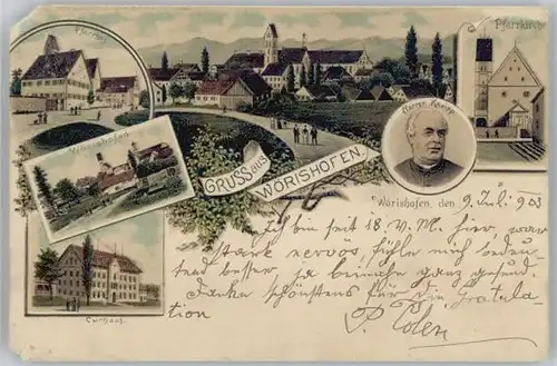 Bad Woerishofen Pfarrer Kneipp Pfarrhof Kurhaus x 1903
