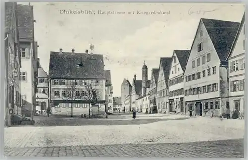 Dinkelsbuehl Hauptstrasse Krieger Denkmal  *