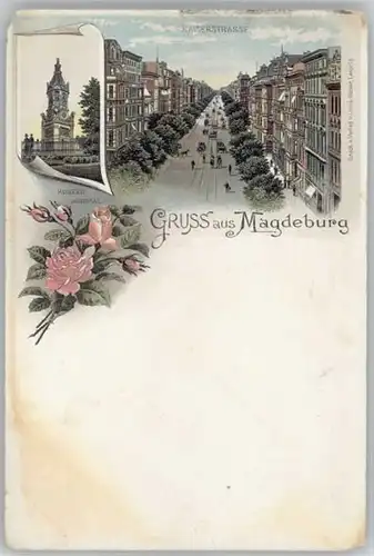 Magdeburg Magdeburg Kaiserstrasse Kriegerdenkmal * / Magdeburg /Magdeburg Stadtkreis