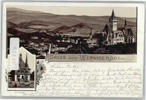 we46442 Wernigerode Harz  x Kategorie. Wernigerode Alte Ansichtskarten