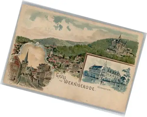 we46550 Wernigerode Harz Westernthor x Kategorie. Wernigerode Alte Ansichtskarten
