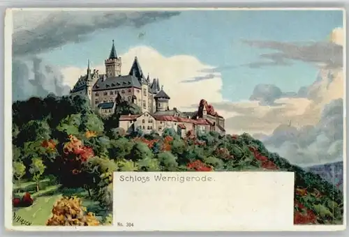 we46621 Wernigerode Harz Kuenstler H. Hirsch x Kategorie. Wernigerode Alte Ansichtskarten