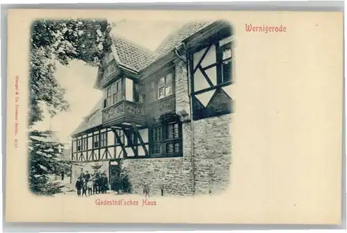 Wernigerode Harz Gadestedtsches Haus * / Wernigerode /Harz LKR