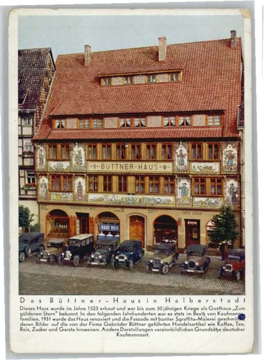 Halberstadt Buettner Haus Nr We46785 Oldthing Ansichtskarten