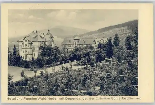 Schierke Harz Schierke Hotel Pension Waldfrieden x / Schierke Brocken /Harz LKR