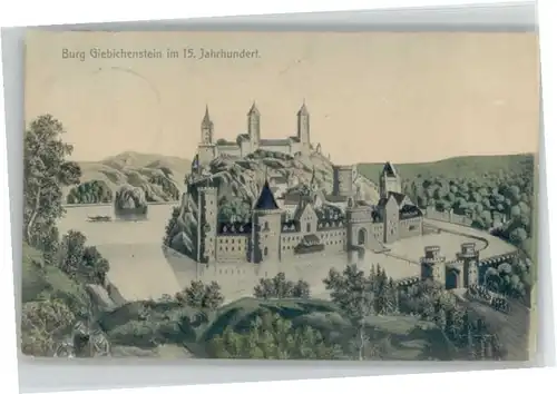 Halle Saale Burg Giebichenstein [Stempelabschalg] x
