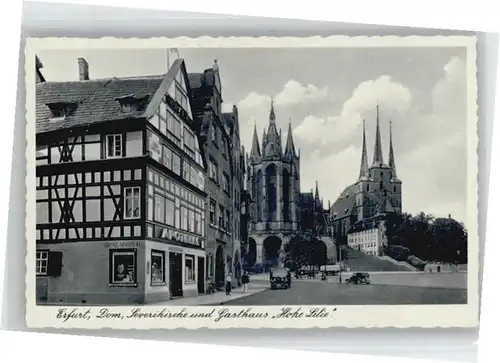Erfurt Gasthaus Hohe Lilie Severikirche Dom *