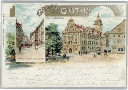 Gotha Thueringen Gotha Rathaus Marktstrasse  x / Gotha /Gotha LKR