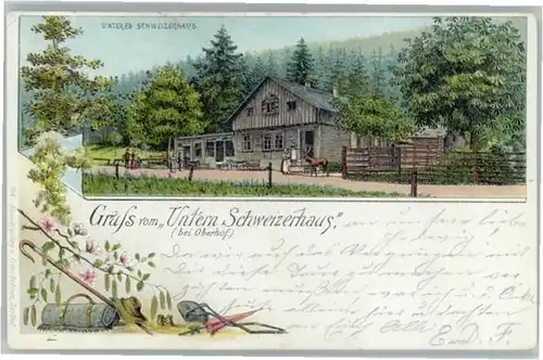 Oberhof Thueringen Oberhof Thueringen Untern Schweizerhaus x / Oberhof Thueringen /Schmalkalden-Meiningen LKR