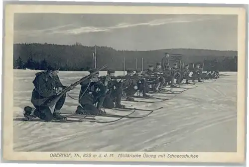 Oberhof Thueringen Militaerische uebung *