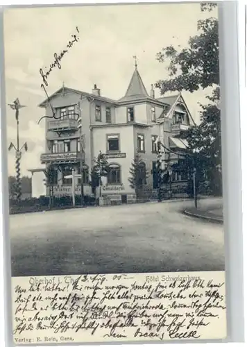 Oberhof Thueringen Oberhof Thueringen Hotel Schwizerhaus x / Oberhof Thueringen /Schmalkalden-Meiningen LKR