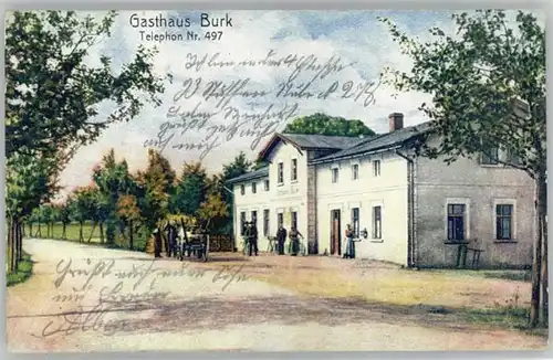 Bautzen Bautzen [Stempelabschlag] Gasthaus Burk x / Bautzen /Bautzen LKR