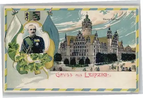 Leipzig Leipzig Rathaus Wappen Soldat * / Leipzig /Leipzig Stadtkreis