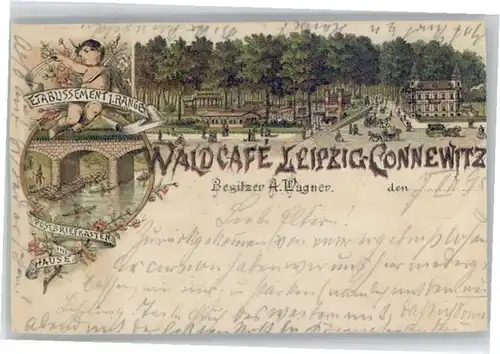 Leipzig Connewitz Waldcafe A. Wagner x