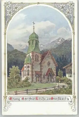 Oberstdorf Oberstdorf Kuenstler Ziedemann Christus Kirche * / Oberstdorf /Oberallgaeu LKR