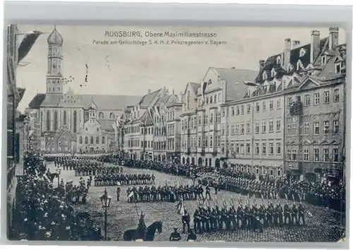 Augsburg Geburtstag Prinzregenten von Bayern x