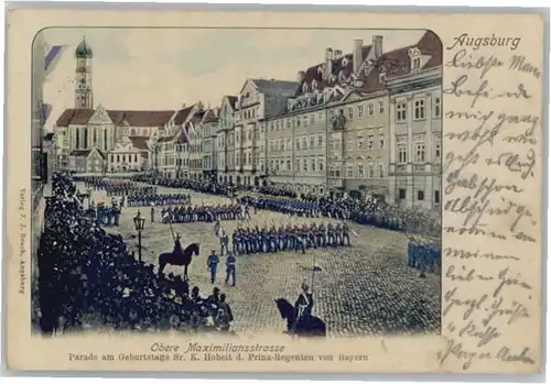 Augsburg Maximiliansstrasse Parade  x