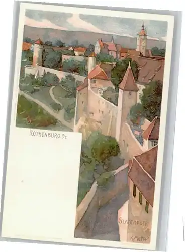 Rothenburg Tauber Kuenstler K Mutter *