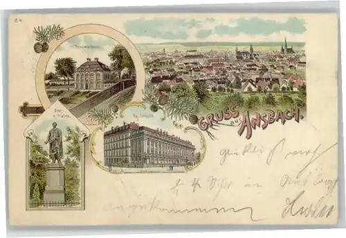 we62383 Ansbach Mittelfranken Ansbach  x Kategorie. Ansbach Alte Ansichtskarten