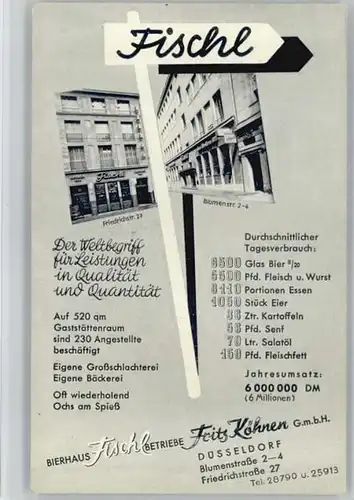 Duesseldorf Schlachterei Baeckerei Bierhaus Fischl *