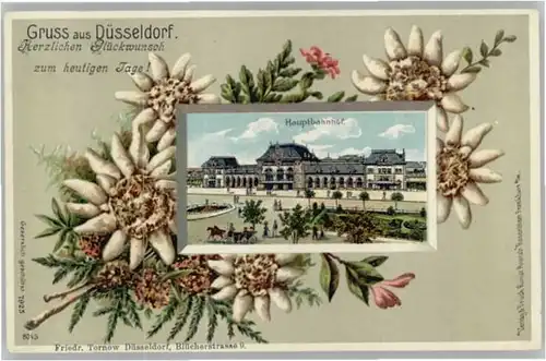 Duesseldorf Bahnhof Praegedruck *