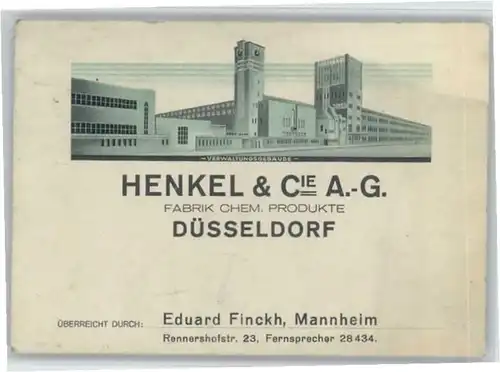 Duesseldorf Henkel Fabrik *