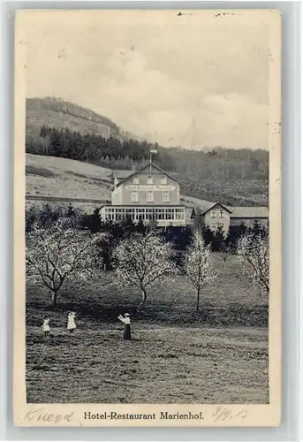 we74022 Koenigswinter [Stempelabschlag] Hotel Sanatorium Marienhof x Kategorie. Koenigswinter Alte Ansichtskarten