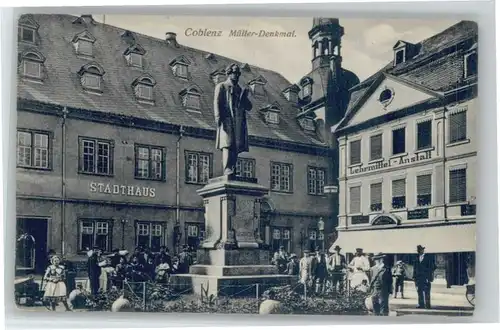 Koblenz Mueller Denkmal Stadthaus *