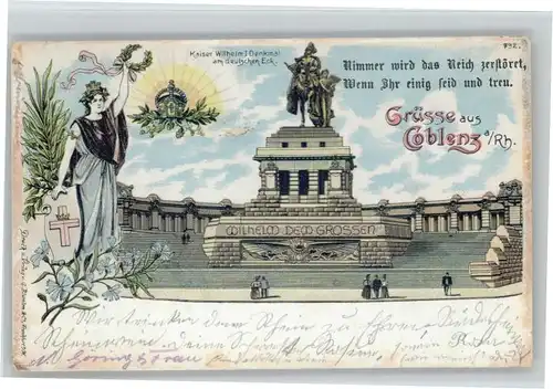 Koblenz Rhein Koblenz Kaiser Wilhelm Denkmal  x / Koblenz /Koblenz Stadtkreis