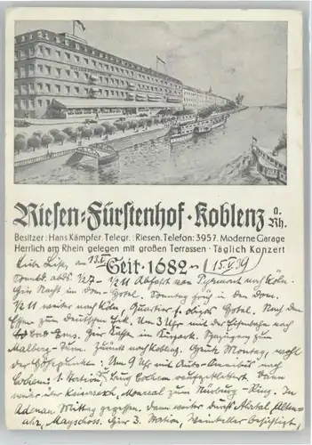 Koblenz Hotel Riesen Fuerstenhof x