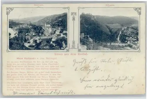 Heimbach Eifel Nideggen Gedicht Jos. Schregel x