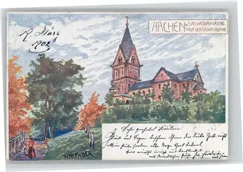 Aachen Kuenstler H. Faber Salvatorkirche x