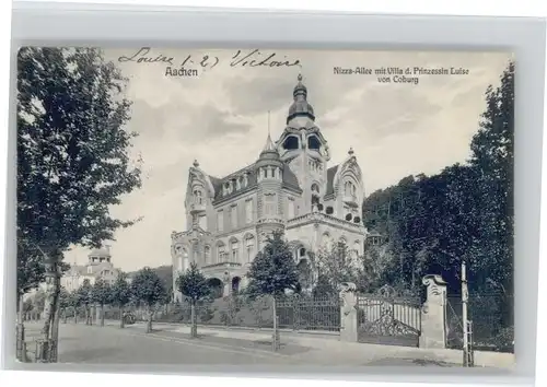 Aachen Nizza Allee Villa Luise von Coburg x