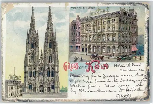 Koeln Rhein Koeln Hotel St. Paul  x / Koeln /Koeln Stadtkreis