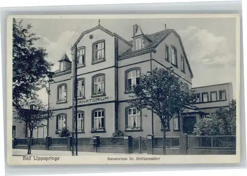 Bad Lippspringe Sanatorium Dr Gruetzemacher *