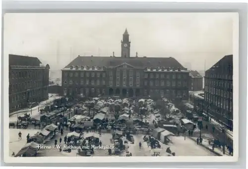 Herne Westfalen Herne Rathaus Marktplatz * / Herne /Herne Stadtkreis