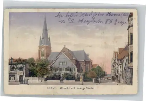 Herne Westfalen Herne Altmarkt Kirche x / Herne /Herne Stadtkreis