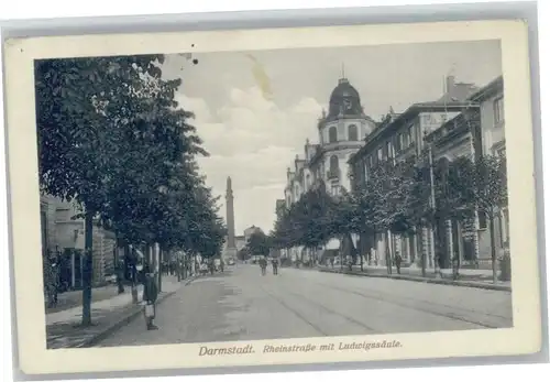 Darmstadt Rheinstrasse Ludwigssaeule x