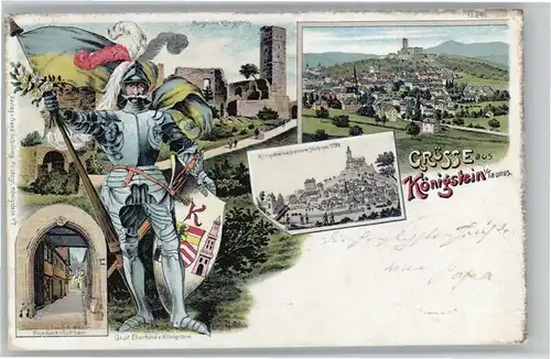 Koenigstein Taunus Burgruine Wappen Ritter Graf Eberhard von Koenigstein x