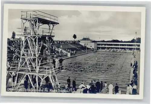 Duesseldorf Schwimmbahn Rheinstadion *