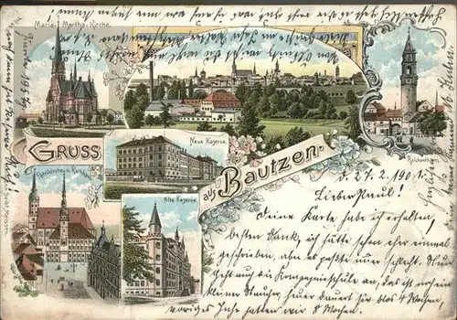 Bautzen Maria Martha Kirche Petri Kirche Rathaus Kaserne Reichenthurm x