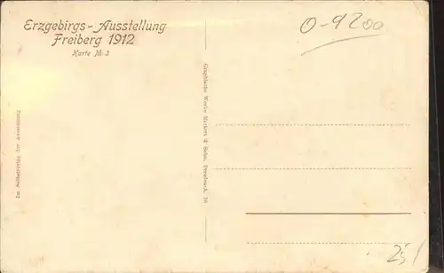 Freiberg Sachsen Erzgebirgs-Ausstellung 1912 *