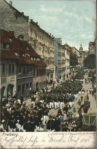 Freiberg Sachsen Poststrasse Bergparade Streittag x